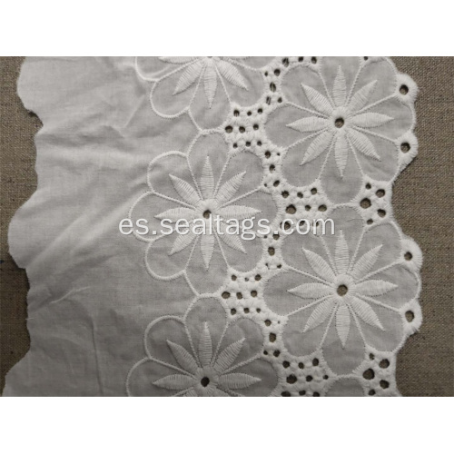 Ivory Raschel Cotton Lace para accesorios de prendas de vestir